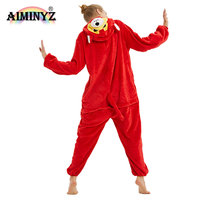 Nouveau style, vente en gros, pyjamas thermiques grande taille, costumes de cosplay d'animaux de dessin animé, vêtements de nuit doux en flanelle à capuche, pyjamas d'automne et d'hiver pour adultes
