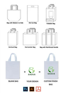 Bolsas de tela no tejida personalizadas al por mayor con logotipo, ecológicas, para compras, promocionales, de embalaje. - Product Image 4