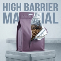 YOUYI Sac d'emballage personnalisé pour aliments pour chiens et chats, fond plat, haute barrière, avec fermeture éclair refermable, grande taille, qualité alimentaire