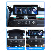 MEKEDE EU STOCK Livraison rapide gratuite Autoradio GPS Navigation Lecteur de musique 8 cœurs 4G WiFi Car-play Auto pour BMW E60 12,3 pouces