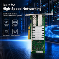 Carte réseau Intel X520-DA2 10GbE à double port SFP+, 82599ES PCIe2.0 *8, carte réseau serveur, prise en charge de la virtualisation SR-IOV FCoE