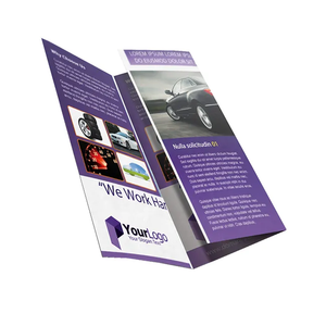 定制三折宣传册 折页传单 促销页册 促销书籍印刷 牛皮纸板 CMYK彩色胶印 - Product Image 1