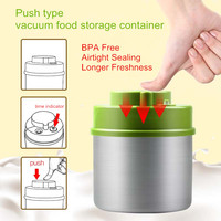Offre Spéciale 1.0L Conteneur de stockage de qualité alimentaire sans BPA Conteneurs de stockage étanches à l'air en acier inoxydable 1000ml Injection