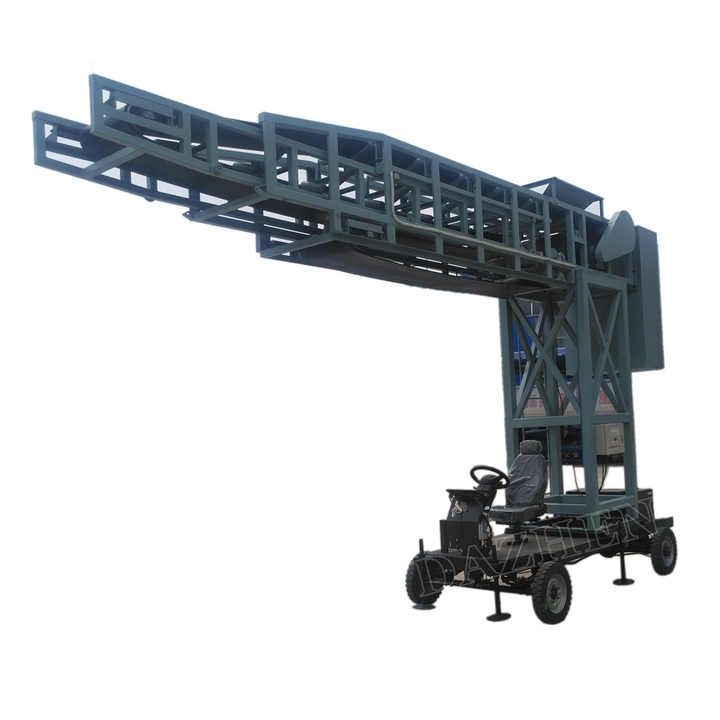 mobile belt conveyor loader grain machine to cover short position
