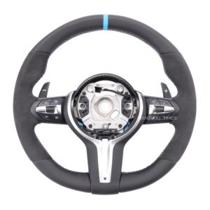 <span class=keywords><strong>Volante</strong></span> Deportivo M Personalizado de Fibra de Carbono y Alcántara con Calefacción para <span class=keywords><strong>BMW</strong></span> Serie F, Compatible con <span class=keywords><strong>BMW</strong></span> F80 M3 M5 F90 F06 535i F10 F56 F30 340i X3 F25 - Product Image 4