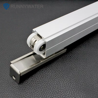Rueda de Puerta Corredera de Alta Resistencia de 120 KG, Rueda de Puerta Corredera de Aluminio, Rueda de Ventana, Rueda de Riel Superior para Sistema de Puerta Corredera