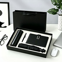 Set de Regalo de Cuaderno y Bolígrafo de Negocios de Alta Gama con LOGO Personalizado, Set de Regalo Práctico e Inteligente con Botella Térmica y Paraguas