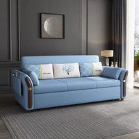 Sofá cama de tela extensible de doble uso moderno, cama de sala de estar de apartamento pequeño multifuncional plegable de ocio