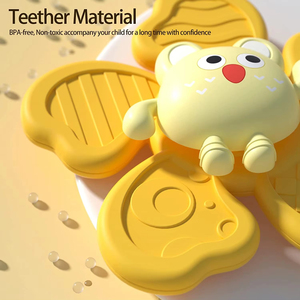 3Pc Ventouses Toupie Jouet Bébé Jeu Placation Infant Educatif Rotatif <span class=keywords><strong>Hochet</strong></span> Bain Douche Jouets Enfants Cadeau - Product Image 3