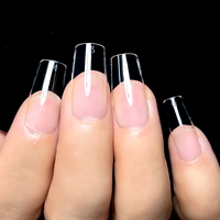 Puntas de Gel X de Alta Calidad para Extensión, 600 Unidades, con Logotipo Personalizado, Pedido al por Mayor, Profesional, Cobertura Total, Gel Suave, Suministros de Manicura DIY