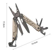 Pince multifonction pliable en acier inoxydable avec embouts de tournevis pour le camping, les réparations en extérieur