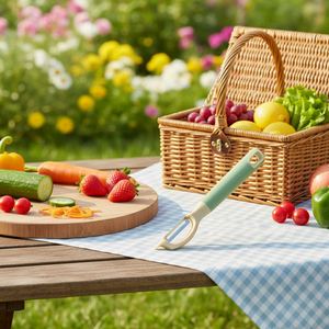 Éplucheur de fruits et légumes personnalisé en acier inoxydable pour carottes, courgettes, concombres, pommes de terre, et éplucheur julienne - Product Image 4