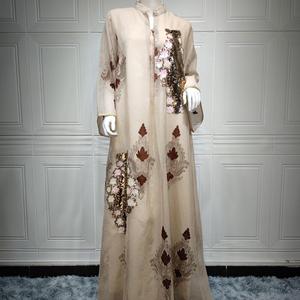 2025 robe de soirée musulmane de luxe en gros avec broderie perlée robe musulmane Hijab robe - Product Image 6