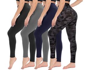 ขายส่งกางเกงโยคะผู้หญิงไซส์ใหญ่เอวกลาง-สูง ผ้าเนื้อแน่น แห้งเร็ว ยืดได้สี่ทิศทาง สำหรับออกกำลังกายและเล่นกีฬา - Product Image 1