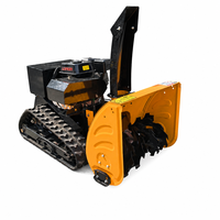 Souffleuse à neige à chenilles à essence 196cc pour allée résidentielle, machine de déneigement robuste à vendre