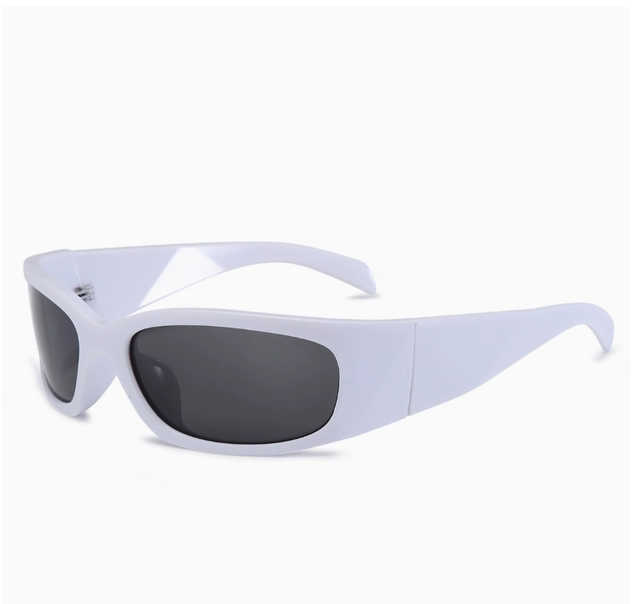 Women Men Wrap Round Future Technology Cross-Border Fashion Trend Popular Sunglasses