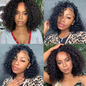 Perruques Frontales en <span class=keywords><strong>Cheveux</strong></span> Humains, Tressées et à Dentelle Complète pour Femmes, Boîte de Présentation Brésilienne Noire Péruvienne, <span class=keywords><strong>Coupe</strong></span> <span class=keywords><strong>Courte</strong></span> Pixie Bob HD Lace - Product Image 6