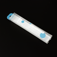 Boîte d'emballage en plastique pour animaux de compagnie avec logo personnalisé, boîte en plastique transparente pliable, petite boîte d'emballage pour brosse à dents