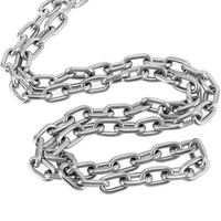 Chaîne à maillons soudés sur mesure OEM, électrogalvanisée, en acier au carbone, à maillons longs, pour usage industriel