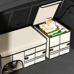 Caja de almacenamiento para maletero de coche de tela Oxford de alta calidad, organizador de asiento de coche de fieltro plegable con guantera, organizadores de coche, bolsa de almacenamiento - Product Image 2