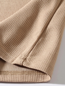 T-shirt à col rond et col rond à manches longues et à manches raglan, texture gaufrée, pour sport et fitness, vente en gros - Product Image 4