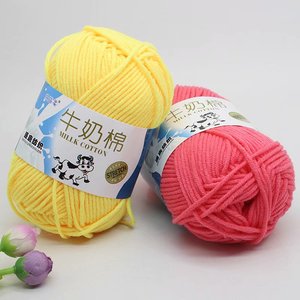 Hilo acrílico de lana de algodón de leche gruesa de 5 capas, línea de suéter de muñeca tejida a mano, se puede personalizar hilo de 4 capas o 3 capas - Product Image 5