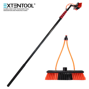 Tongkat Teleskopik 30cm Gagang Aluminium 5.4 m Tongkat Ekstensi Panel Surya Mobil Bus Sikat Pembersih Bulu Halus - Product Image 2