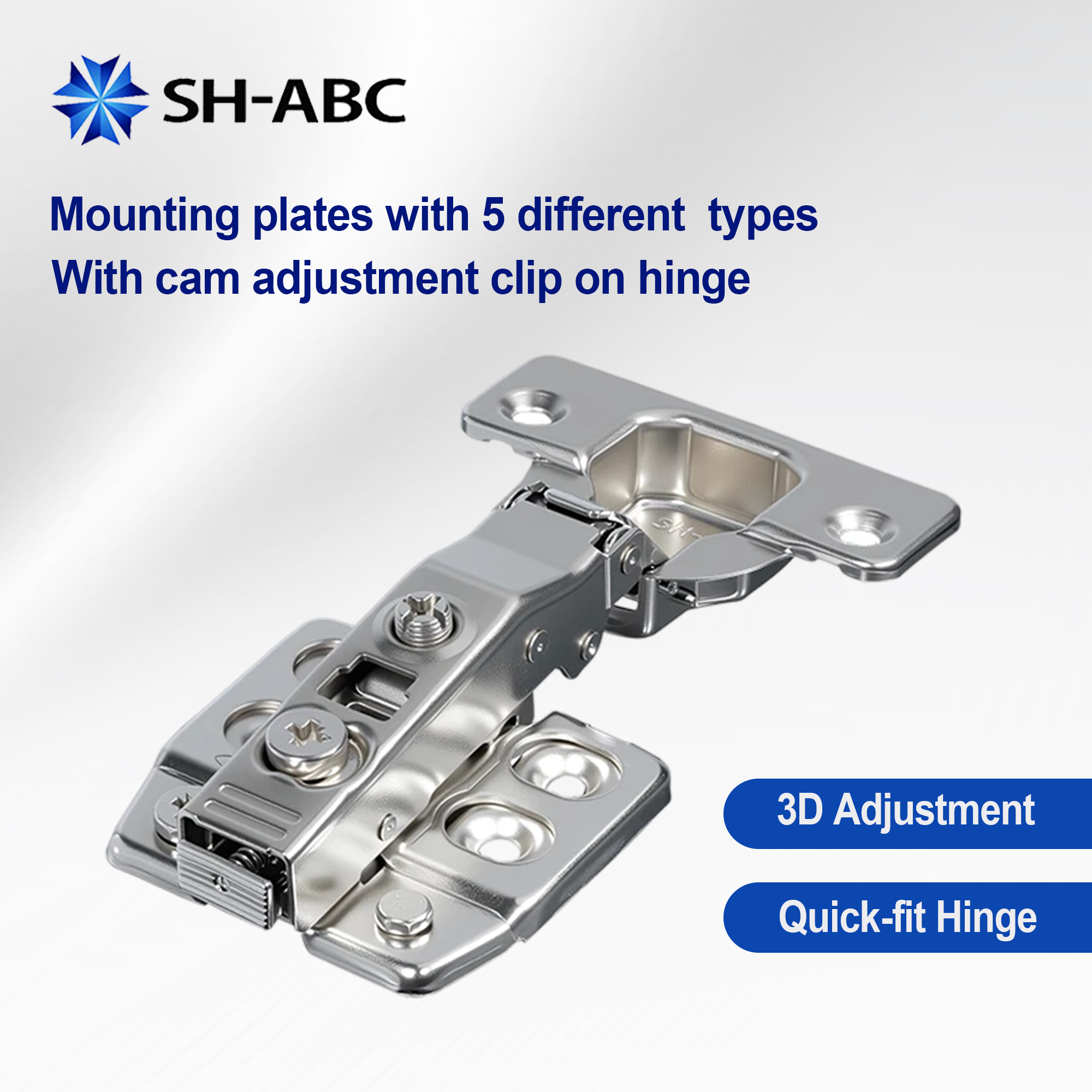 SH-ABC Furniture Fittings Hardware Fittings Hinges Door Hydraulic Hinges For Cabinets