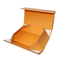 Boîte cadeau rigide en papier magnétique pliable personnalisée, emballage rigide à rabat, emballage plat, boîte cadeau cosmétique avec insert