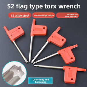 Kit d'outils professionnel pour <span class=keywords><strong>machiniste</strong></span> CNC, clé Torx en acier trempé T7 T8 T10 T15 T20, tournevis hexagonal 1/4 pouce - Product Image 5