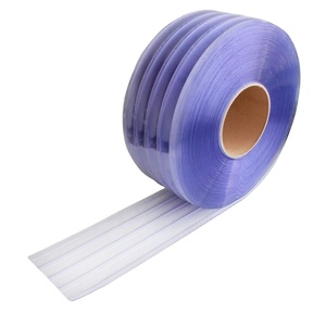Yivli Şeffaf PVC Gıda Sınıfı UV Dayanımlı Yaşlanmaya Karşı Dayanıklı Kapı Perdesi 1mm-5mm Kalınlıkta - Product Image 2