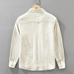 เสื้อเชิ้ตผ้าลินินลำลองทรงหลวมสำหรับ<span class=keywords><strong>ผู้ชาย</strong></span> ระบายอากาศได้ดี ไม่ยับ สวมใส่สบาย เหมาะสำหรับใส่ทุกวัน ติดกระดุม ฤดูร้อน 2026 - Product Image 2