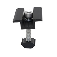 Colliers de fixation intermédiaires pour panneaux solaires en acier inoxydable 304 et aluminium, largeur 35mm 46mm, pour structure de support PV, résistants à la corrosion