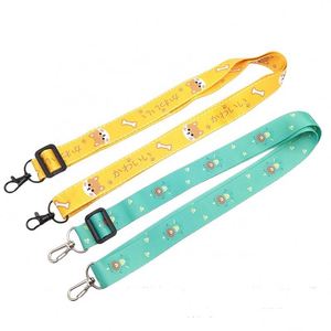 Custom Printed <b>Safety</b> Breakaway Polyester Nylon Phone & ID Card Holder Adjustable Shoulder Strap Promotional Lanyard - Product Image 1
