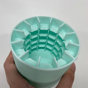 Moules à glaçons cylindriques en silicone, capacité de 60 glaçons, plateaux en treillis pour décompression, machine à glaçons 3D, type presse - Product Image 4