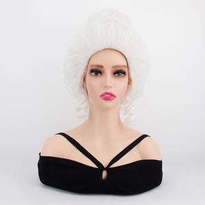 <span class=keywords><strong>Parrucca</strong></span> da 12 pollici <span class=keywords><strong>barocca</strong></span> da alveare con onda del corpo in fibra sintetica ad alta temperatura per donne - Product Image 5