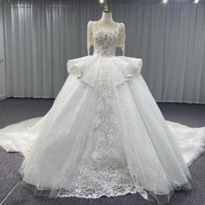 Jancember MN189 alla moda eleganti abiti <span class=keywords><strong>da</strong></span> <span class=keywords><strong>sposa</strong></span> con perline pesanti abiti <span class=keywords><strong>da</strong></span> <span class=keywords><strong>sposa</strong></span> <span class=keywords><strong>per</strong></span> donna - Product Image 3