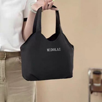 Sac en toile à double épaule en gros, sac de shopping réutilisable écologique en toile de coton avec poignée