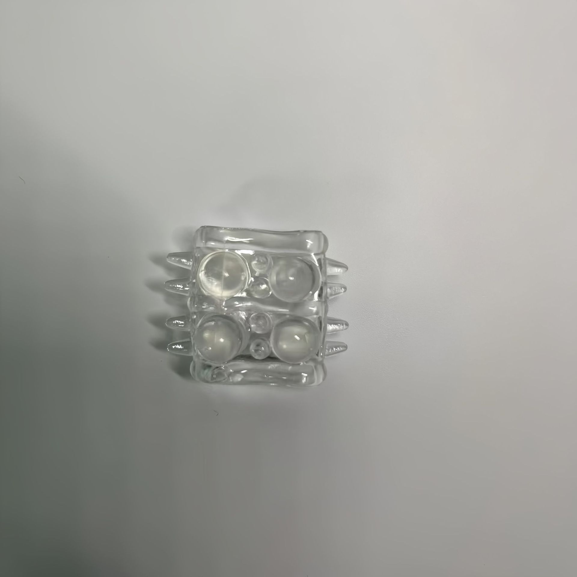 Double-layered spiked semen lock ring
