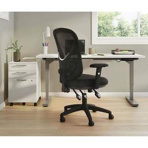 Silla de Trabajo Multifuncional Alera Serie Aeson, Altura del Asiento de 15\"/18.82\", Soporta hasta 275 Libras, Asiento/Respaldo Negro con Elevación - Product Image 3