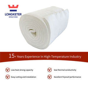 Manta de fibra cerámica de silicato de aluminio de alta temperatura deflector aislante ignífugo para revestimientos de hornos industriales - Product Image 2