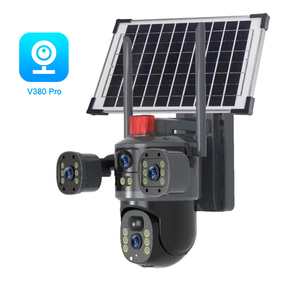 Cámaras IP PTZ para Exteriores de 20MP, 4 Lentes, 4 Pantallas, Zoom Óptico 10X, WiFi, Visión Nocturna, Seguimiento Inteligente, Inalámbricas para el Hogar, 1 Año de Garantía - Product Image 1