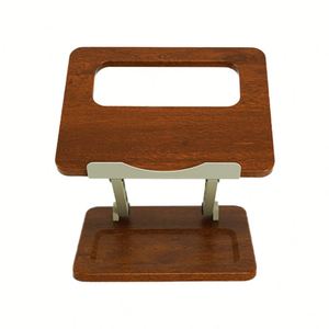 Soporte Plegable y Ajustable para Portátil WORK EZ Nuevo 2025 - Material de Acero, Silicona y Madera 24.5x19.5x30cm - Product Image 2