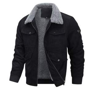 Sonbahar ve kış aylarında sıcaklık için özel yapılmış kadife kuzu derisi ceket - Product Image 3