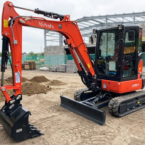 Mini-excavatrice sur chenilles Kubota U36-4 d'occasion, excavatrice compacte hydraulique pour travaux agricoles et de construction - Product Image 5