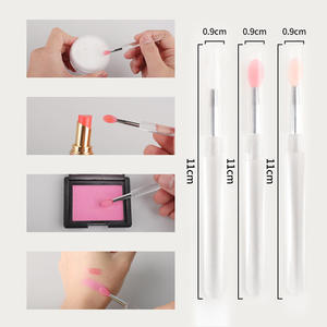 Silicone Lip Trang Điểm Bàn Chải Fan Phong Cách Eyeshadow Son Môi Bóng <span class=keywords><strong>Applicator</strong></span> <span class=keywords><strong>Cap</strong></span> Cho Lip Balm Lót Vẻ Đẹp Công Cụ Cho Khuôn Mặt Ứng Dụng - Product Image 3