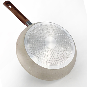 Poêle <span class=keywords><strong>à</strong></span> crêpes <span class=keywords><strong>à</strong></span> induction de luxe en granit et aluminium avec revêtement céramique antiadhésif pour cuisinière, avec couvercle - Product Image 3