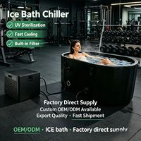 Baignoire pliable Breokang pour bain froid avec compatibilité cryothérapie - Baril de bain de glace gonflable pour la récupération sportive