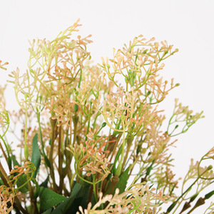 Bouquet de feuilles de fruits sauvages artificiels, style pastoral, pour salon, table à manger, mariage, <span class=keywords><strong>plante</strong></span> <span class=keywords><strong>verte</strong></span> en pot - Product Image 3