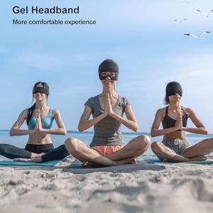 Calotta in Gel per alleviare l'<span class=keywords><strong>emicrania</strong></span> e mal di testa con maschera per gli occhi impacchi caldi e freddi per alleviare lo Stress <span class=keywords><strong>da</strong></span> tensione sinusale - Product Image 6